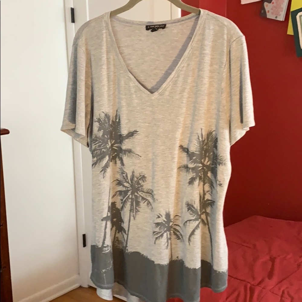Grey palm tree shirt